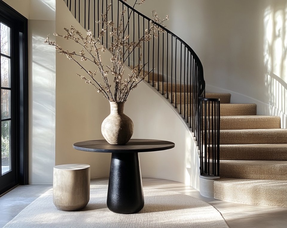 Rising Stars in Interior Design: How They Grew Their Studios in 2024 business and interiors designers journal home entryway foyer entrance luxury staircase