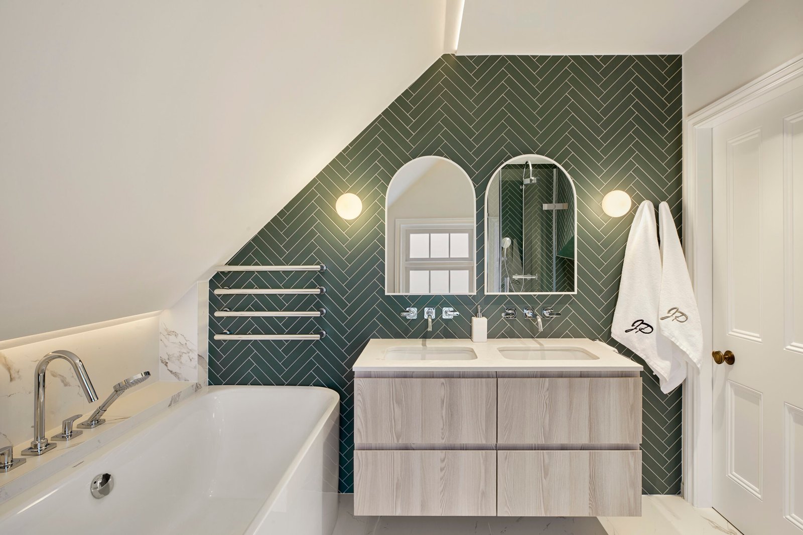 Moretti Interior Design Revitalises a Grade II Listed Family Home in London designers journal business and interiors luxury bathroom